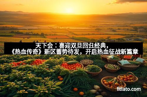 天下会:喜迎双旦回归经典,《热血传奇》新区蓄势待发,开启热血征战新篇章